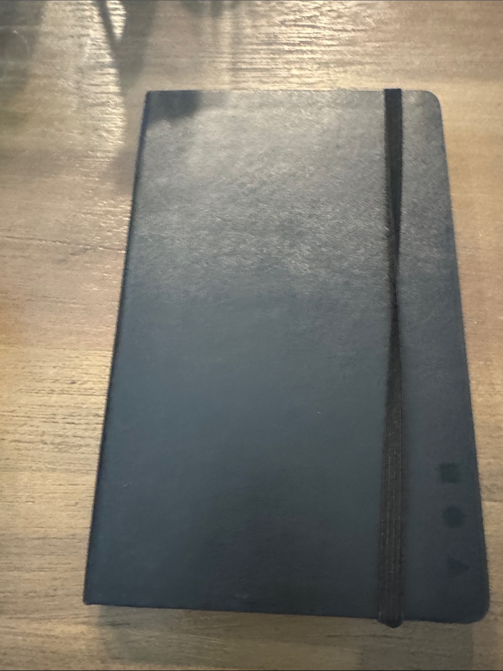 Moleskine Black Hardcover Notebook with Elastic Closure